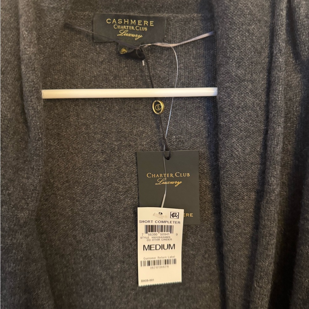 Cashmere Cardigan Sweater - Picture 3 of 4